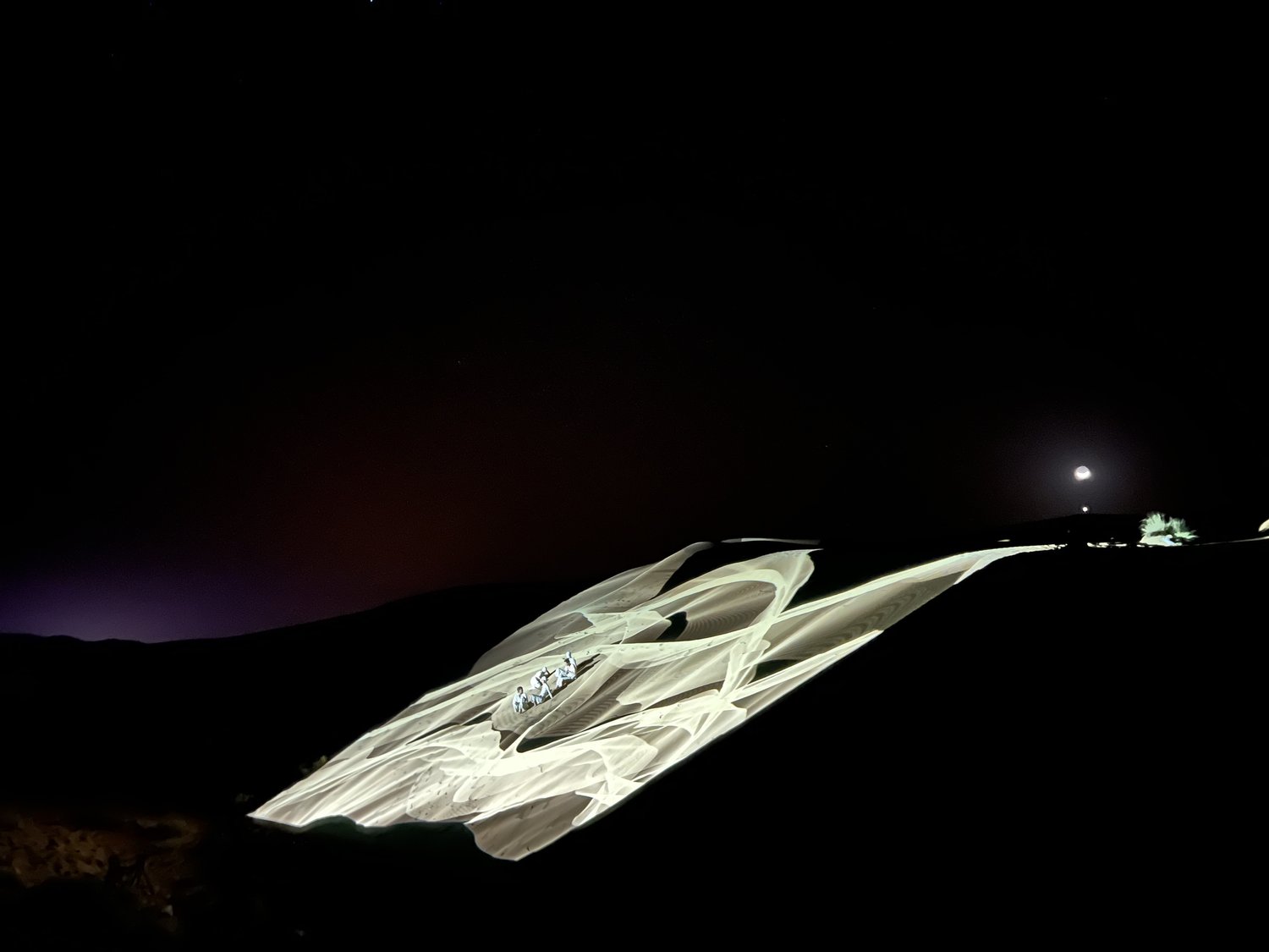 A still from the performance of MUJO