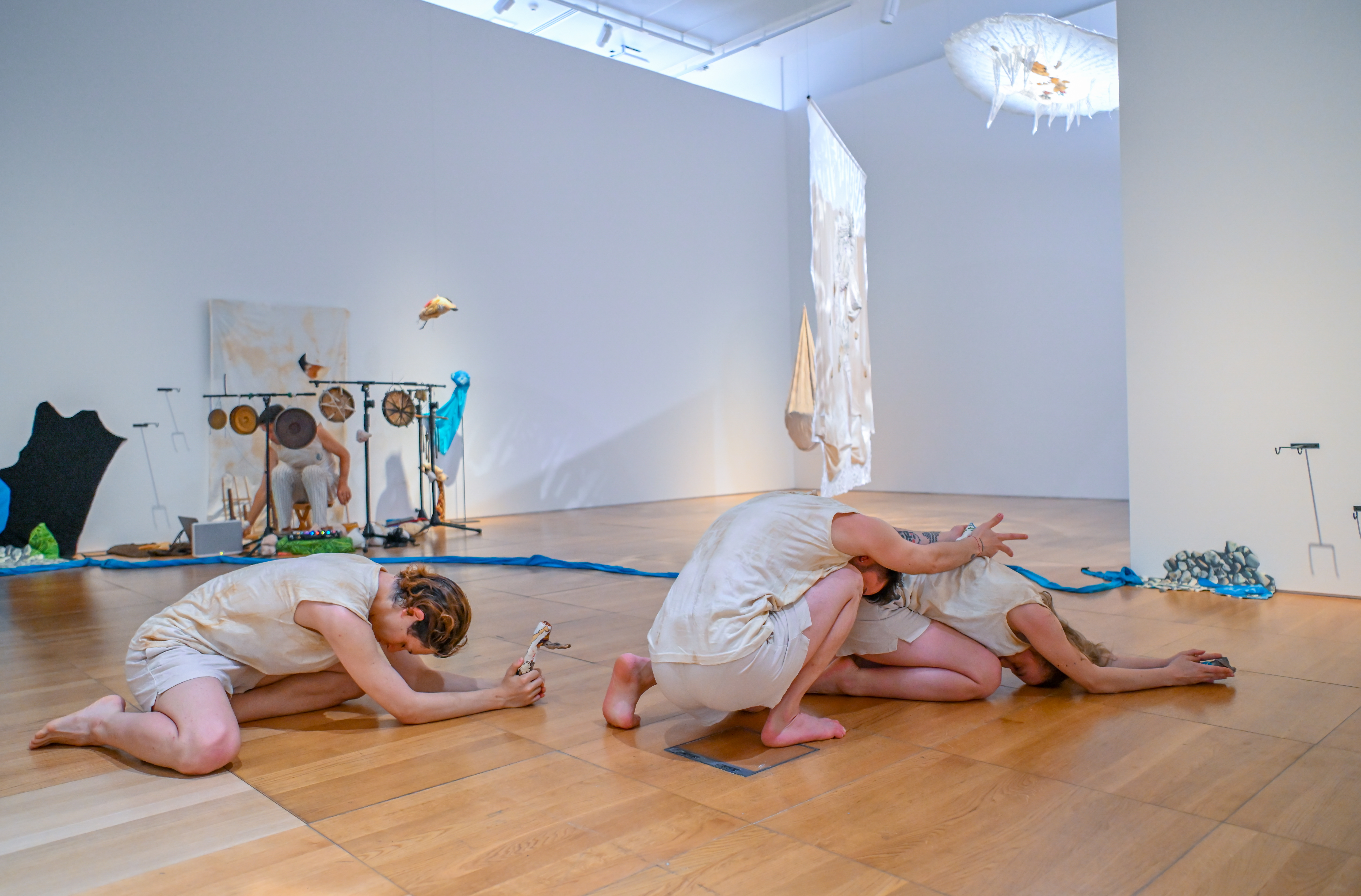 A still from the performance of Entrusted Ground