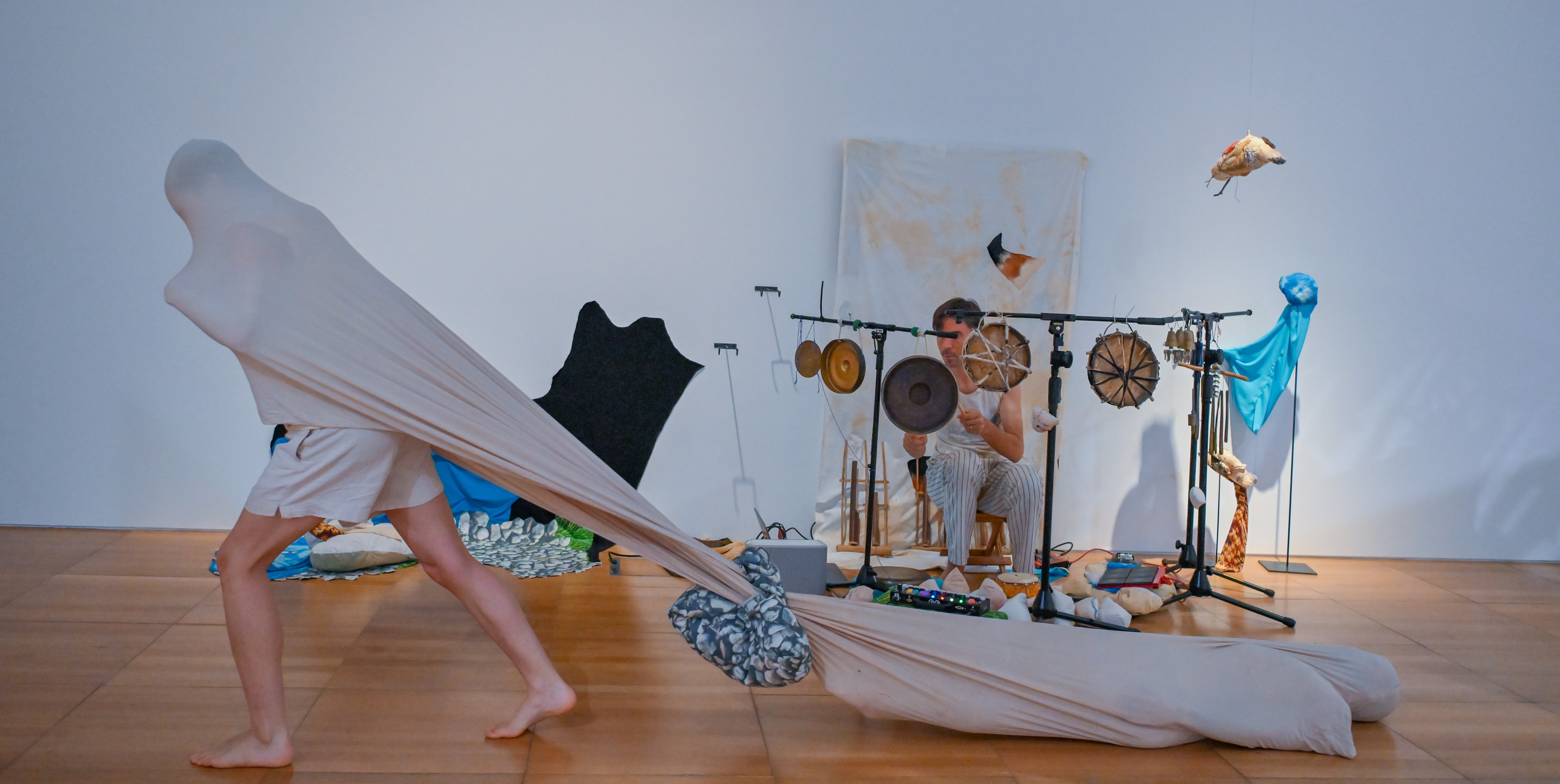 A photo from the performance of Entrusted Ground
