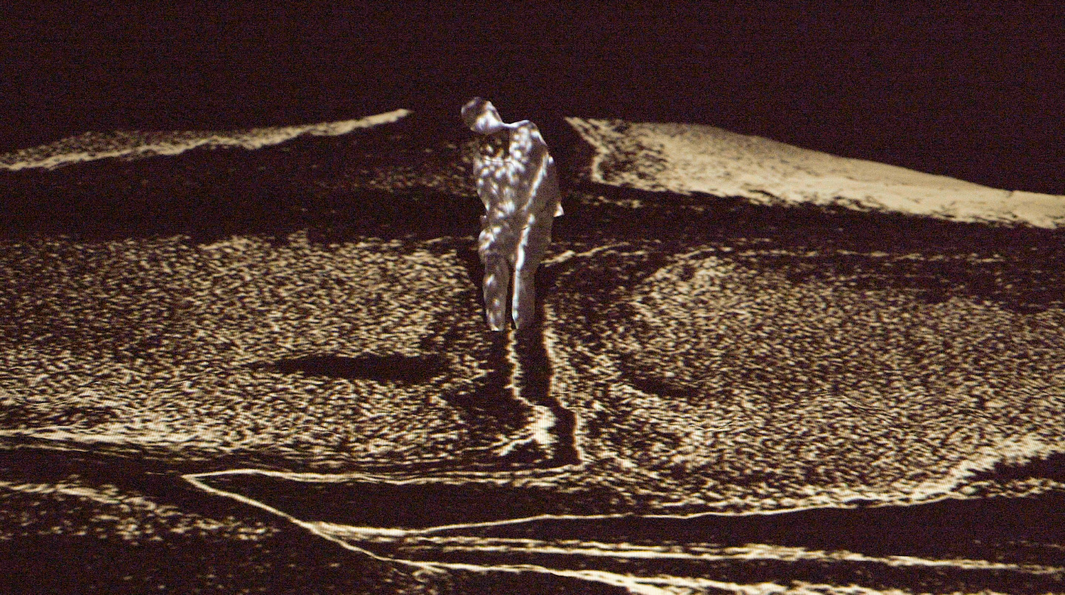 A still from the performance of MUJO