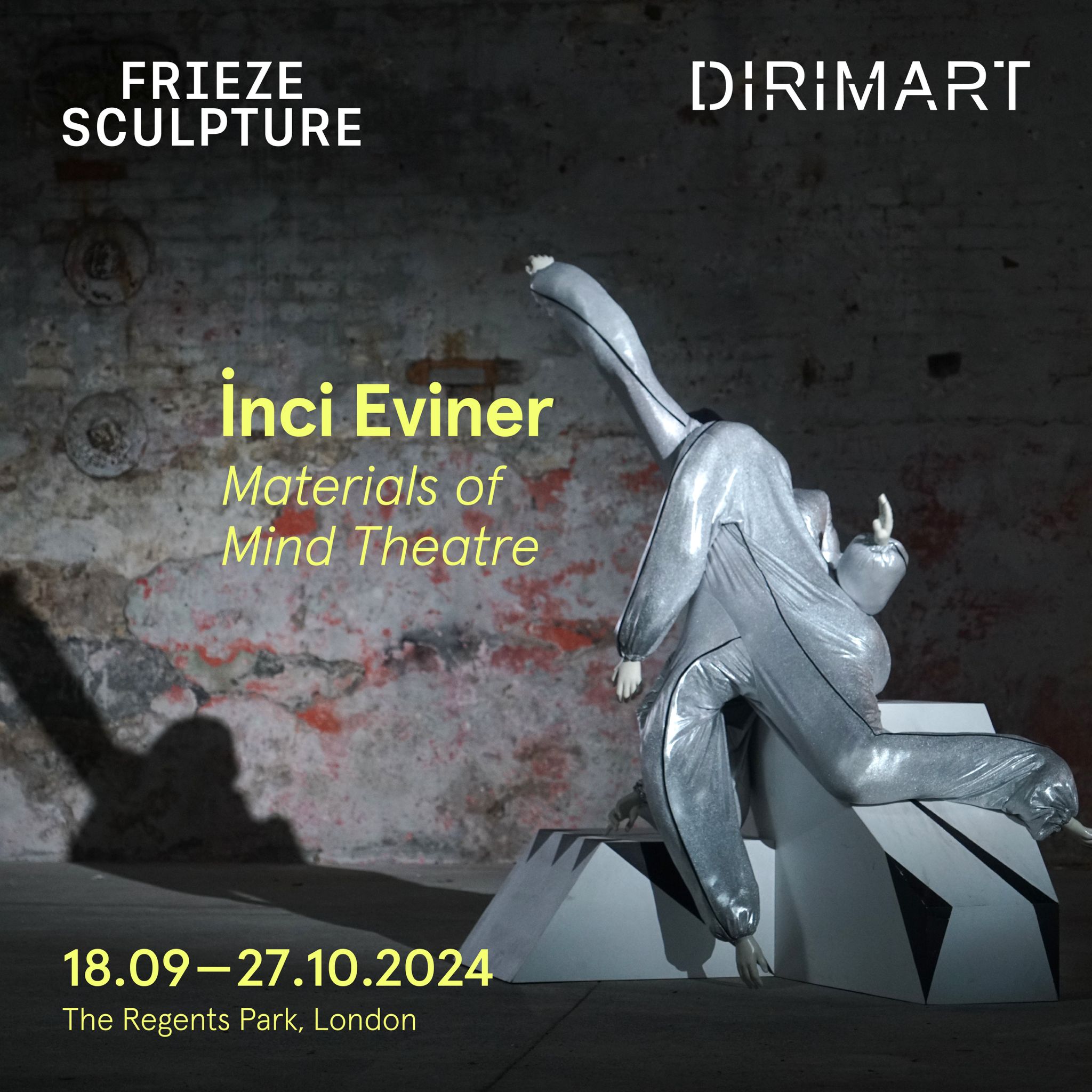 The poster for the exhibition Materials of Mind Theatre in Regent's Park, London in 2024