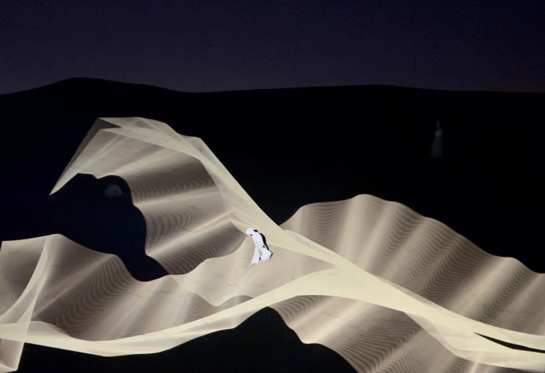 A still from the performance of MUJO